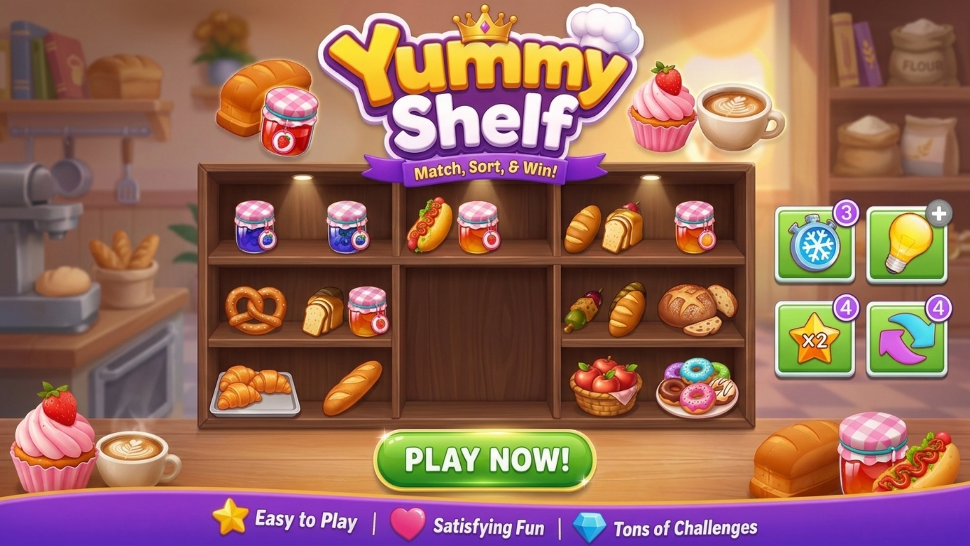 Yummy Shelf game artwork