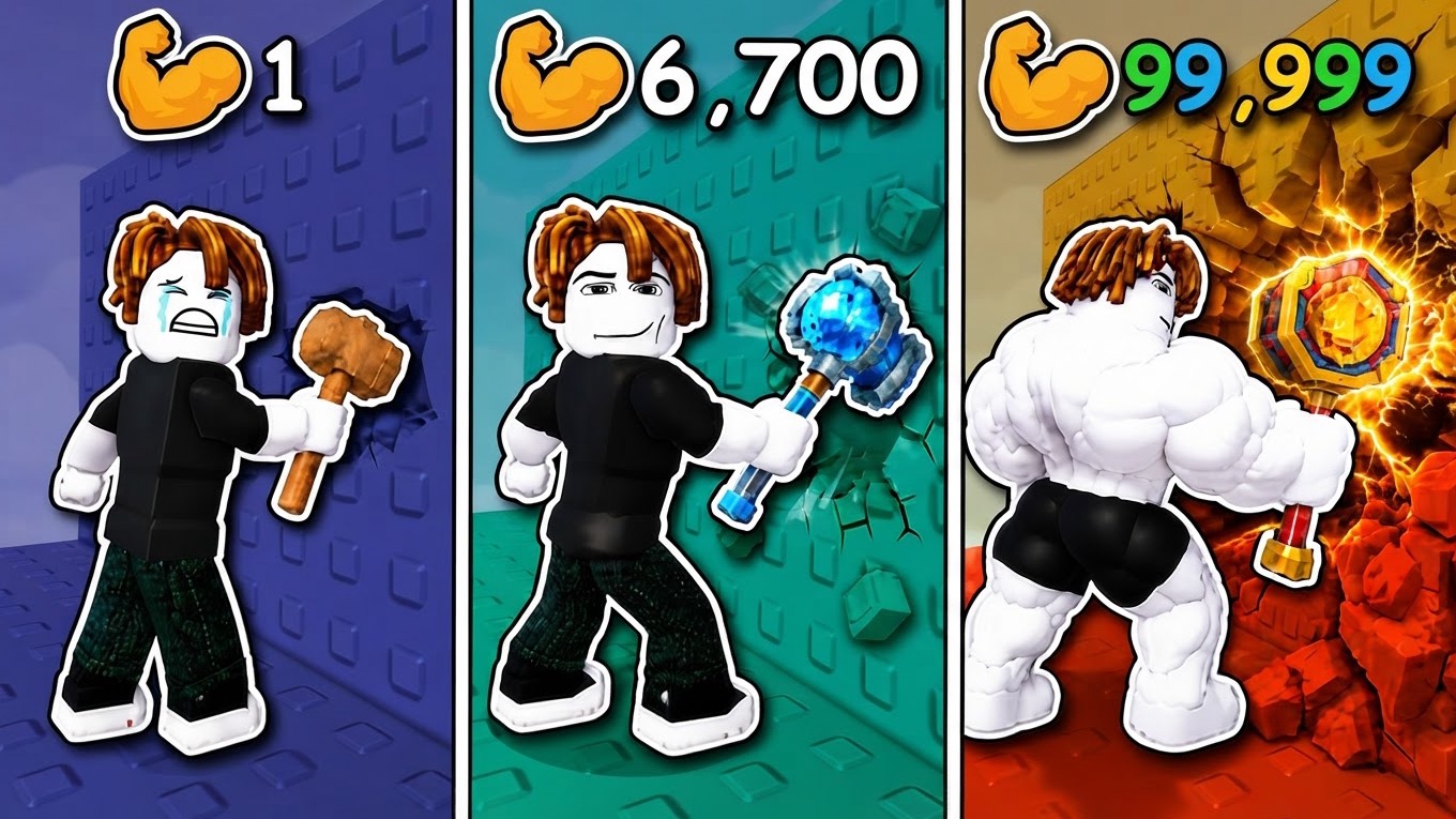 Copertina di +1 Break the Wall Upgrade Hammer 3D Online