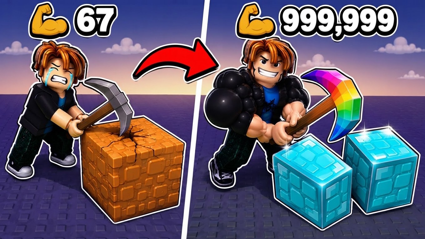 Copertina di +1 Spin Pickaxe and Destroy Blocks 3D Obby Tycoon