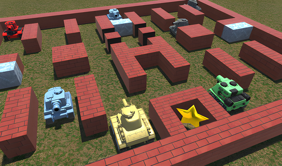 Imagen de portada de 3D Tanks 1990: battle city