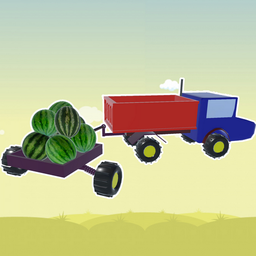 A truck is carrying watermelons
