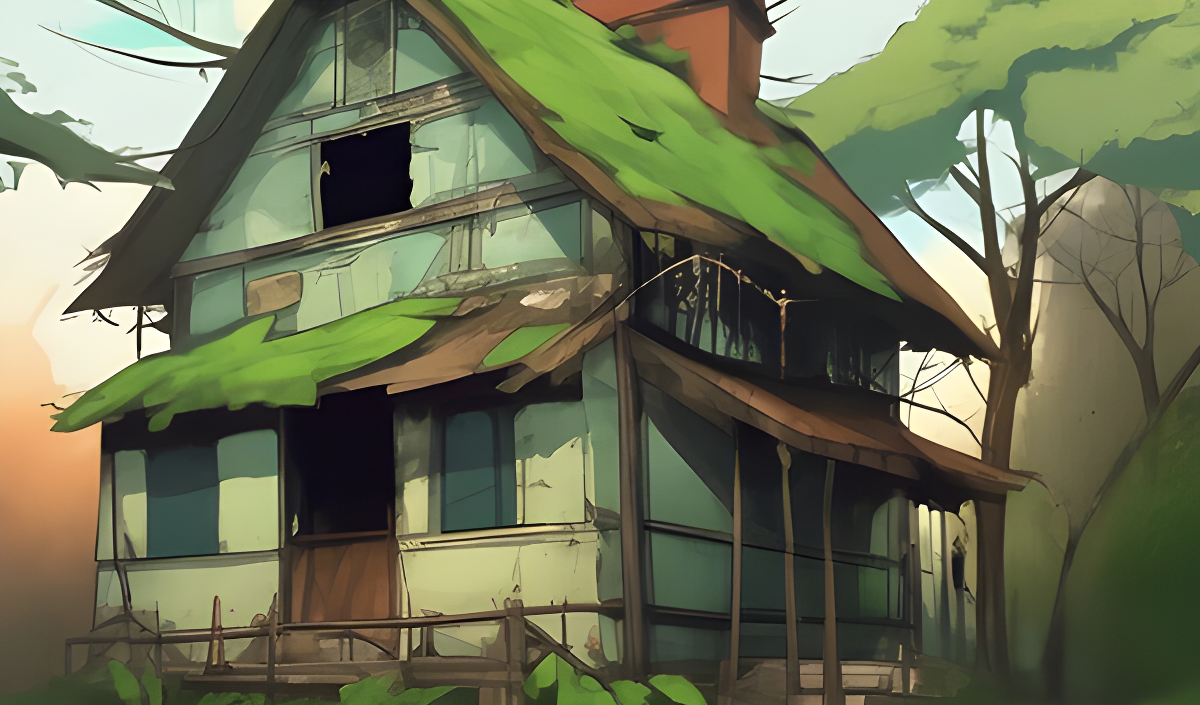 Copertina di Abandoned house