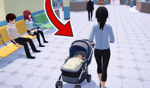 Anime. Pregnant Mother
