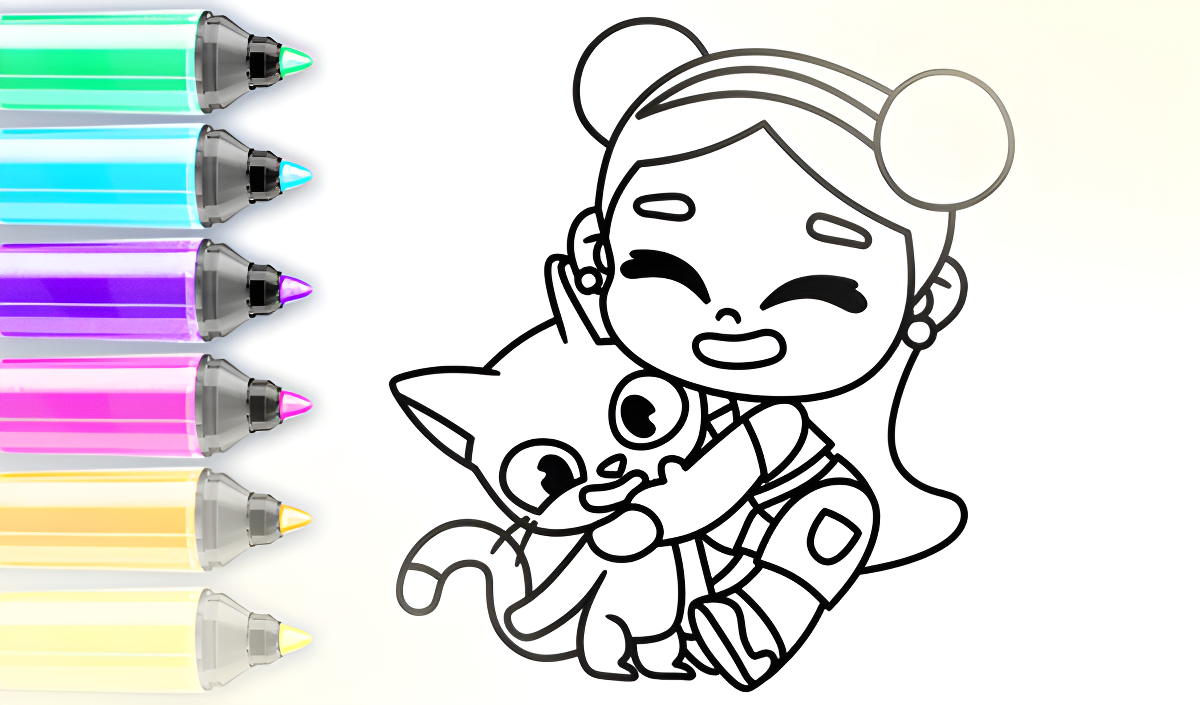 Avatar World: Dibujos para Colorear