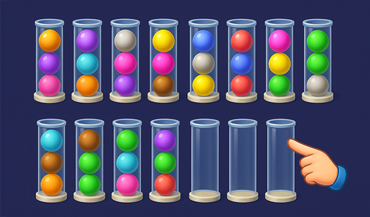 Imagen de portada de Ball Sort Puzzle: Color Tubes