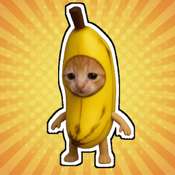 Banana Cat Runs Somewhere Meme Clicker