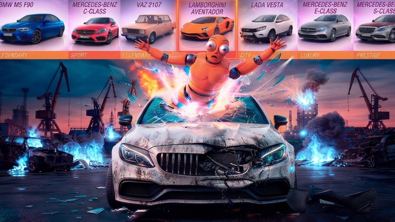 Arte da capa de Beam Drive Car Case Sumilator