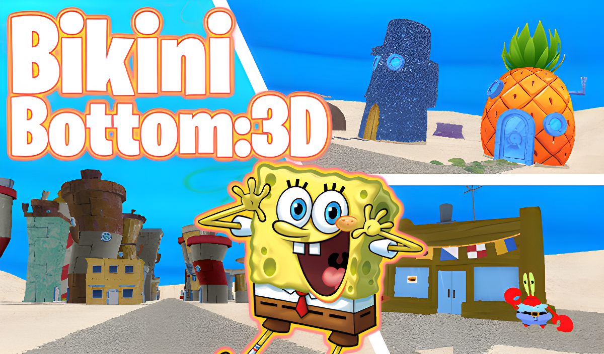 Arte da capa de Sponge Bob: 3D