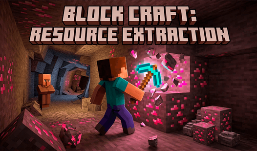 Block Craft: Resource extraction