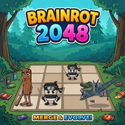 Brainrot 2048: MERGE & EVOLVE