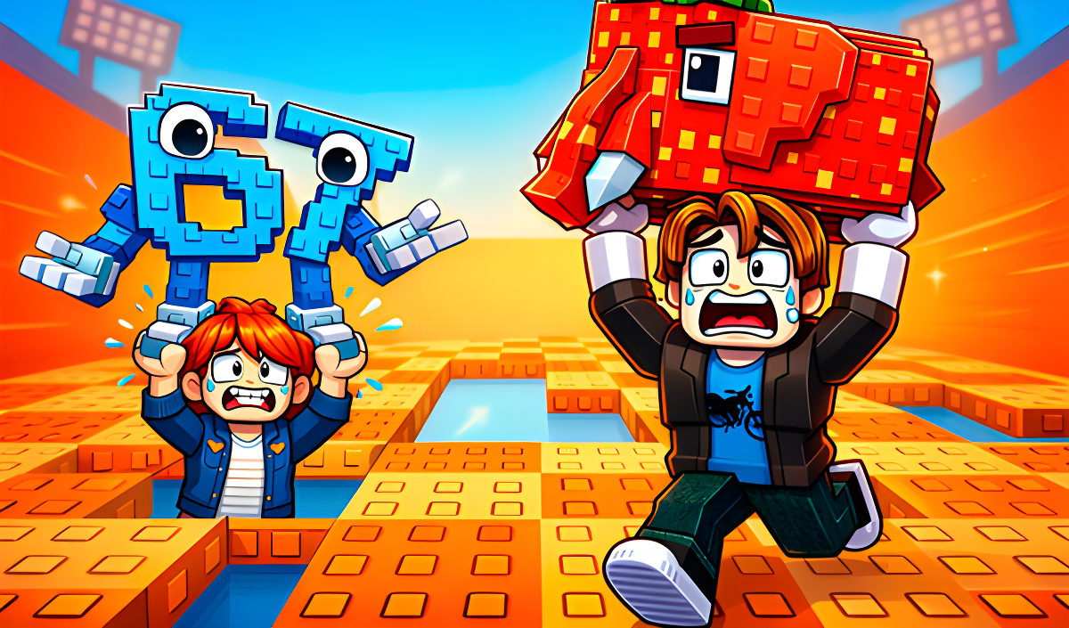 Brainrots 3D: Don't fall down! cover art