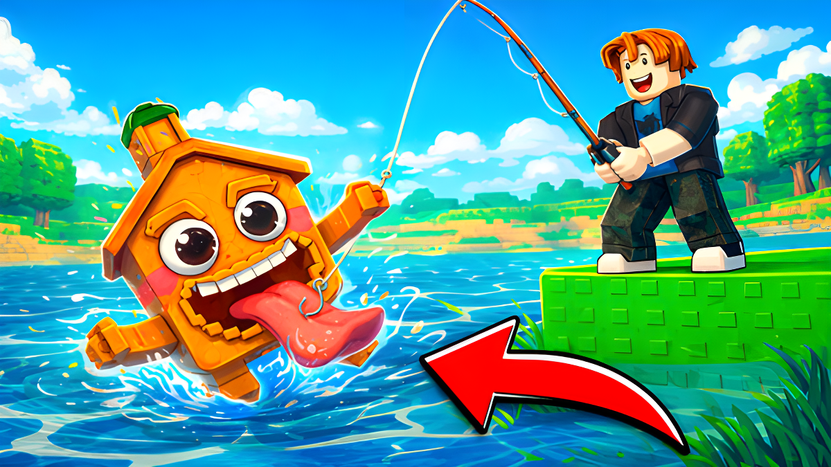 Arte da capa de Brainrots 3D: Fishing!