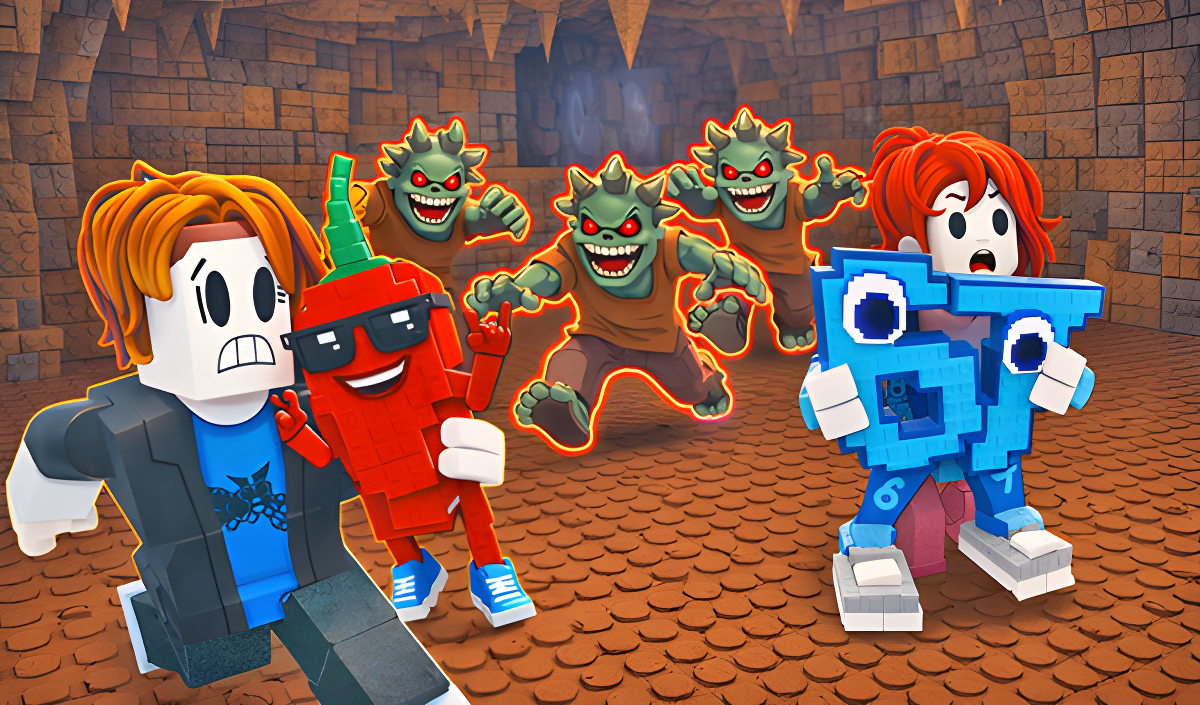 Break a Lucky Block and Save Brainrot in Cave kapak resmi