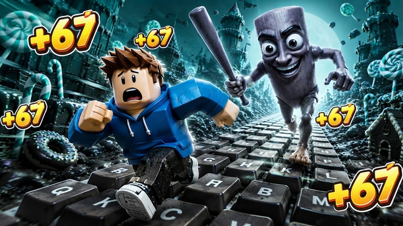 Break the Keyboard Escape: Brainrot Boss Mode Obby Coverbild