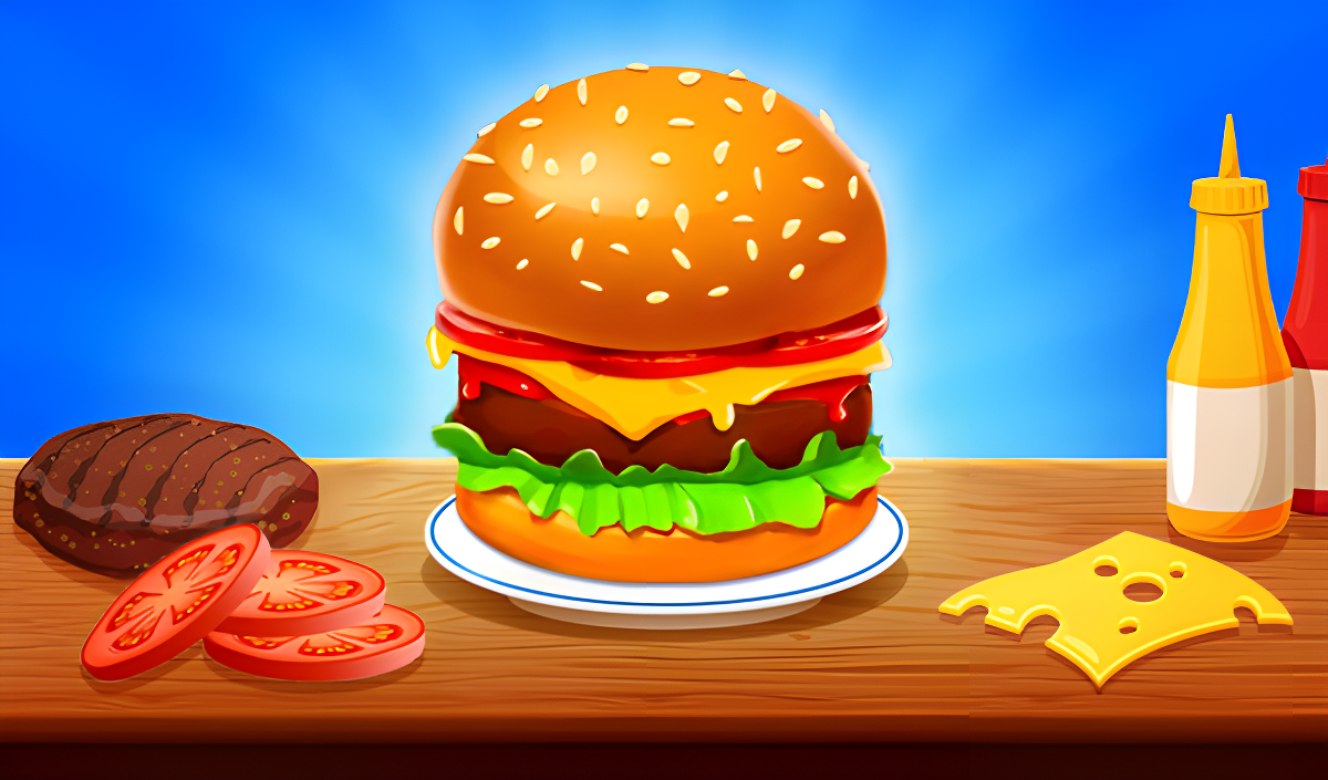 Copertina di Burger Cafe - Cooking Games For Kids