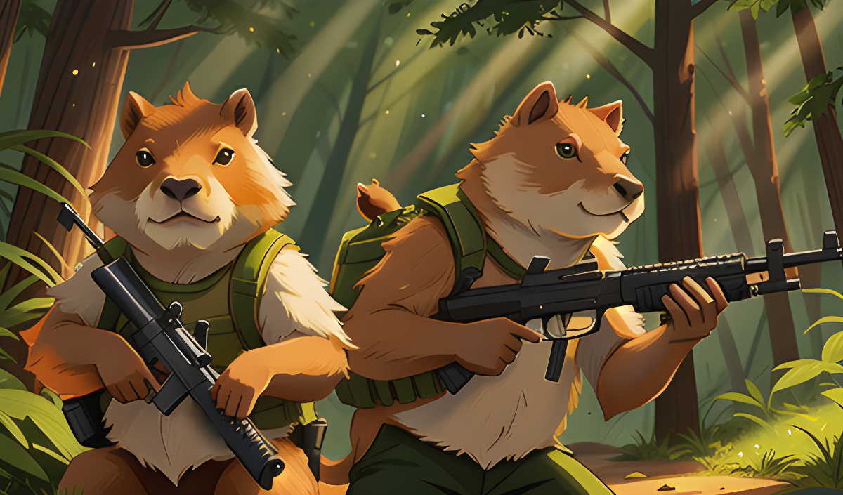 Imagen de portada de Capybaras with a Guns. A two-player game.