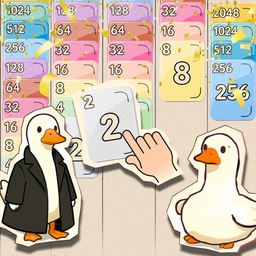 Cards, Merge and Two Geese: 2048