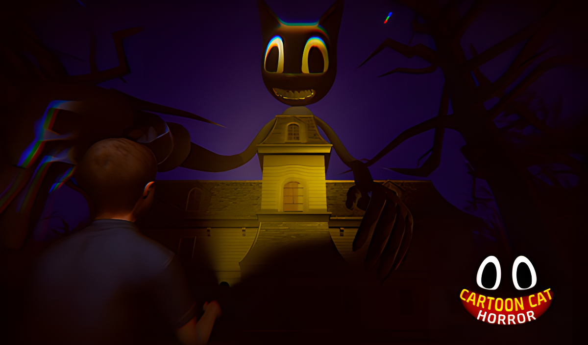 Cartoon Cat - Horror cover art