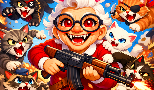 Cat vs Granny! Ragdoll sandbox