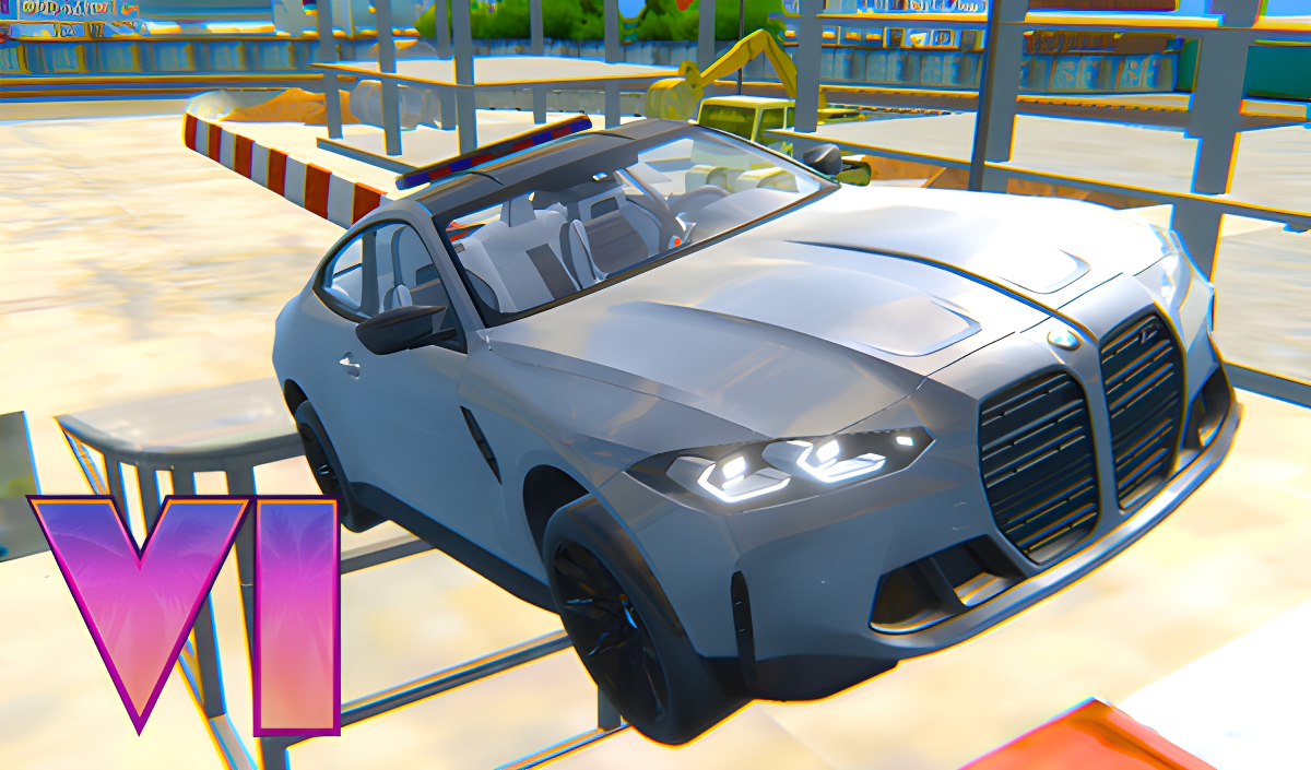 Checkers on BMW M4 cover art