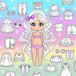 Chibi Dress Up & Coloring