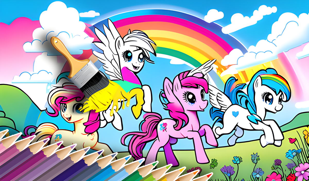 Arte da capa de Color Game - My little pony, for kids