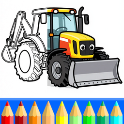 Coloring book - transport and cars