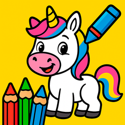 Coloring book for children 3-4 years old