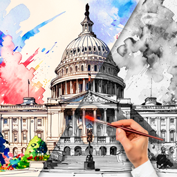 Coloring book online: "Architecture"