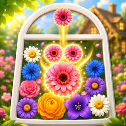 Combine flowers! 2048 bouquets