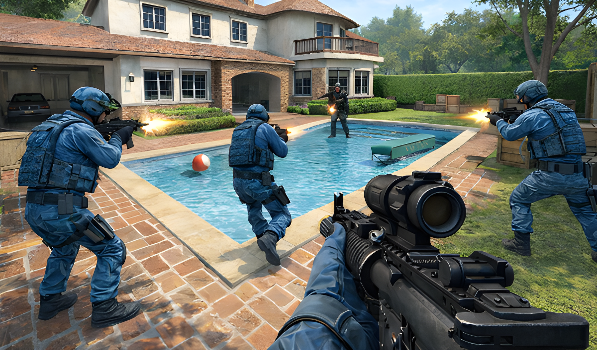 Arte da capa de Commad Strike FPS