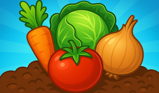 Merge Vegetables: Vegetable Garden 2048