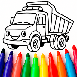Construction Vehicles Coloring for Kids