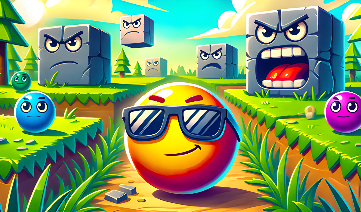 Imagen de portada de Cool Emoji Ball 4: Red and Blue