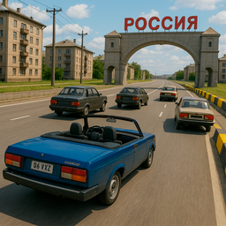 Crazy race: Russian Roads