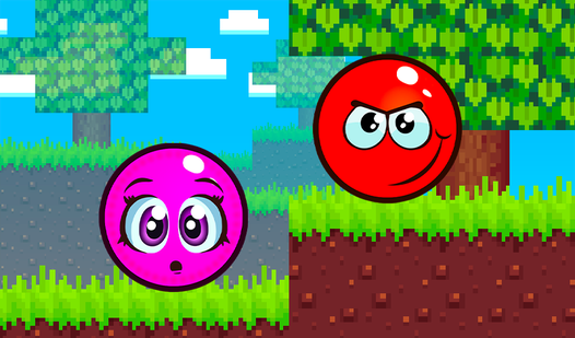 Crimson and Pink ball - parkour adventure