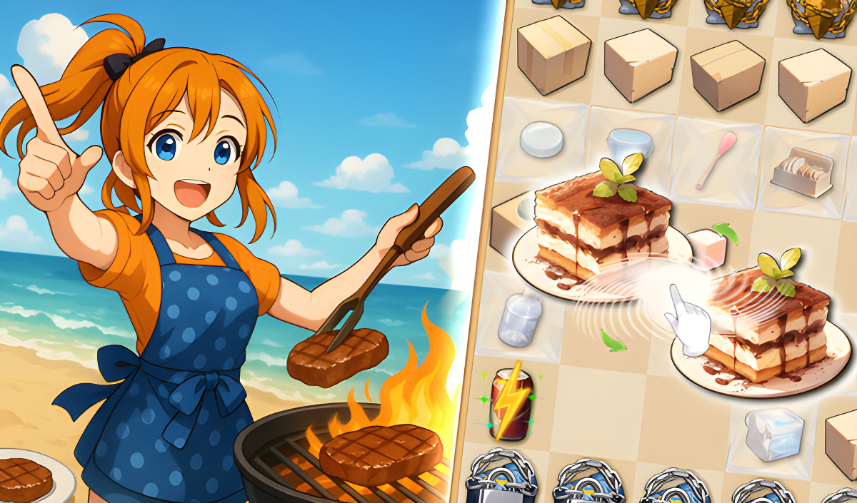 Arte da capa de Delicious Merge