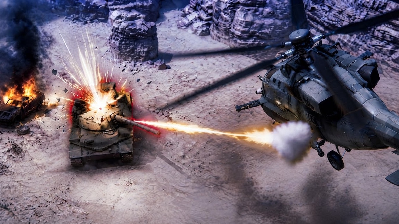 Desert Heli Strike 3D: Gunship Coverbild