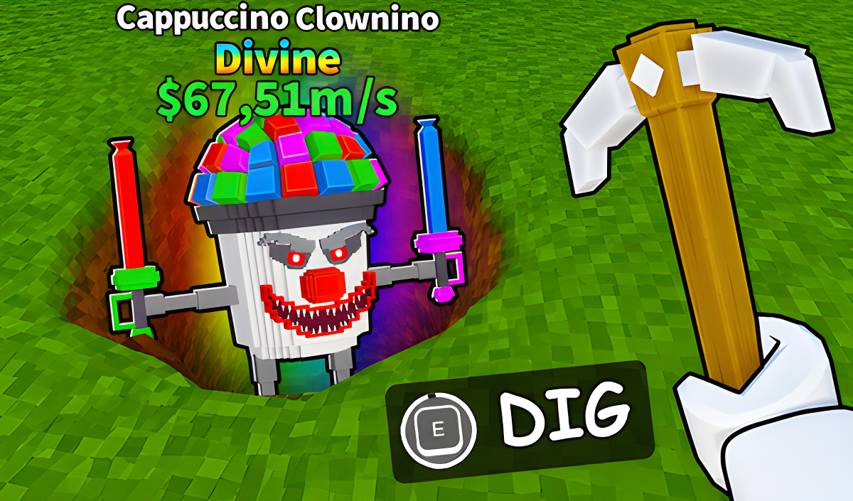 Copertina di Dig And Hatch Brainrot 3D