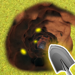 Digging a hole: find the treasure