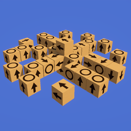Disassemble 3D shapes out of cubes