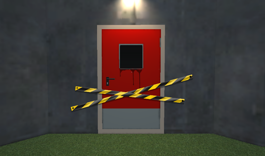 Don't go through that door.