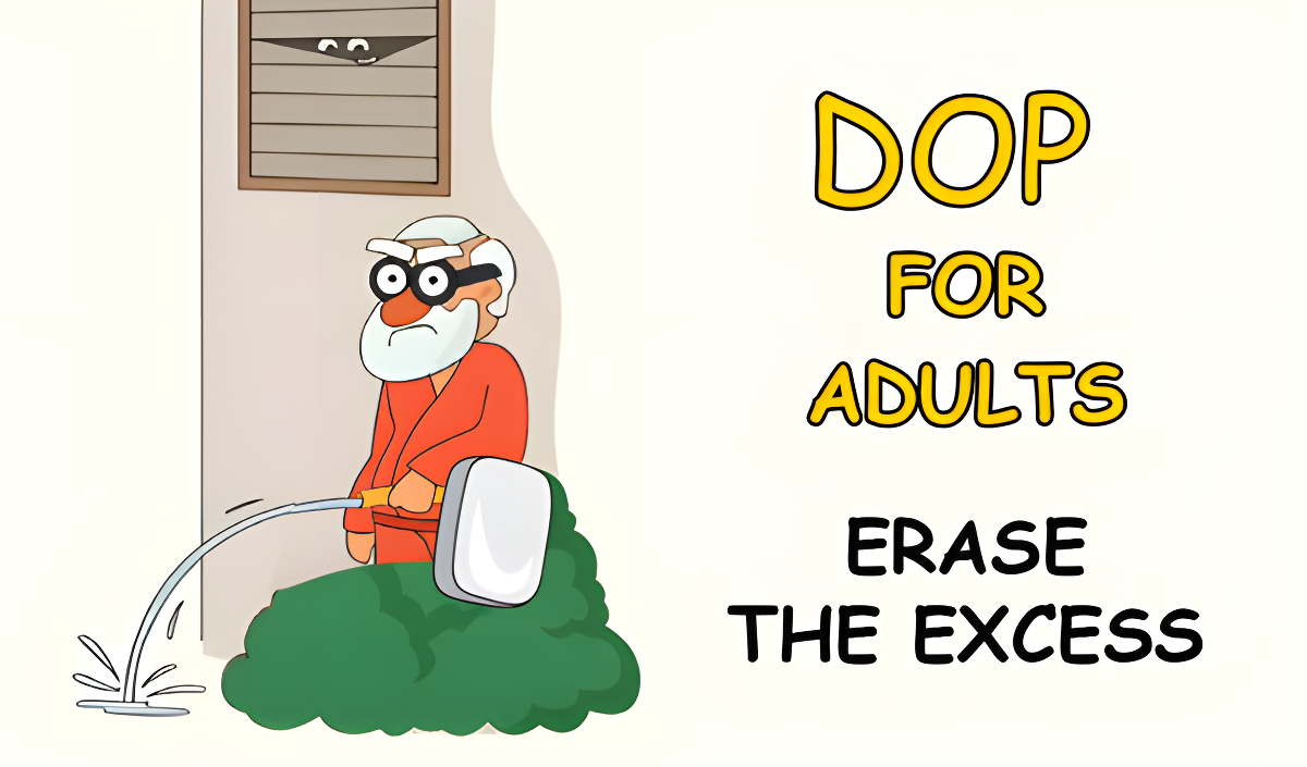 Gambar sampul DOP for adults erase the excess