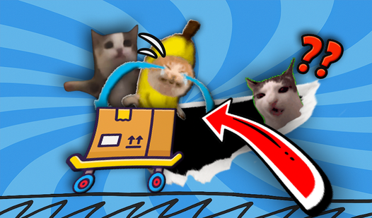 Draw a bridge - Save the cats meme!