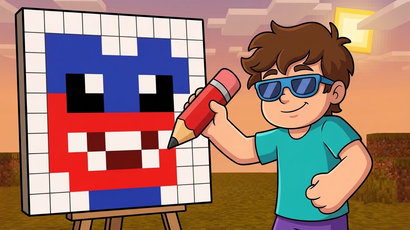 Arte da capa de Draw Mine Skins: Color by Number & Cells