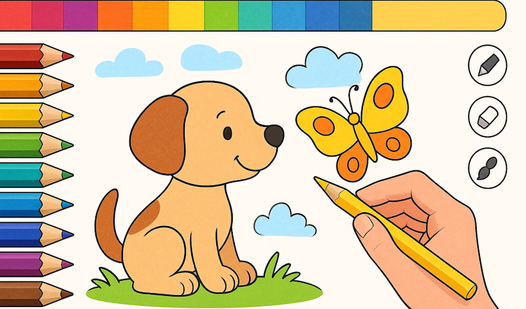 Draw with Pencils - Coloring Book!