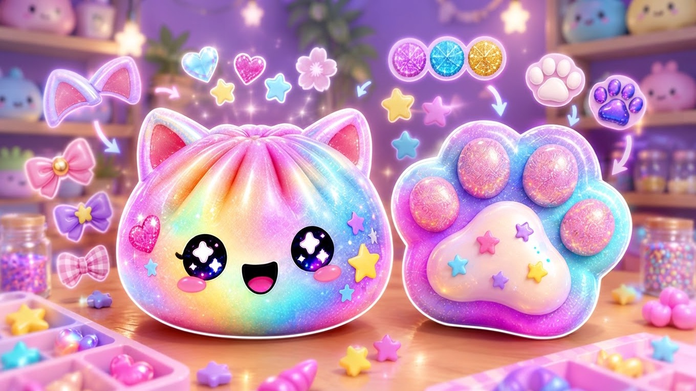 Dumplings and Taba paws - create squishies