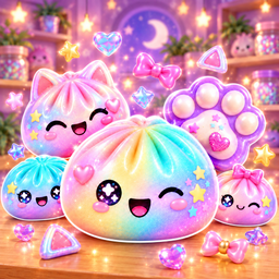 Dumplings and Taba paws - create squishies