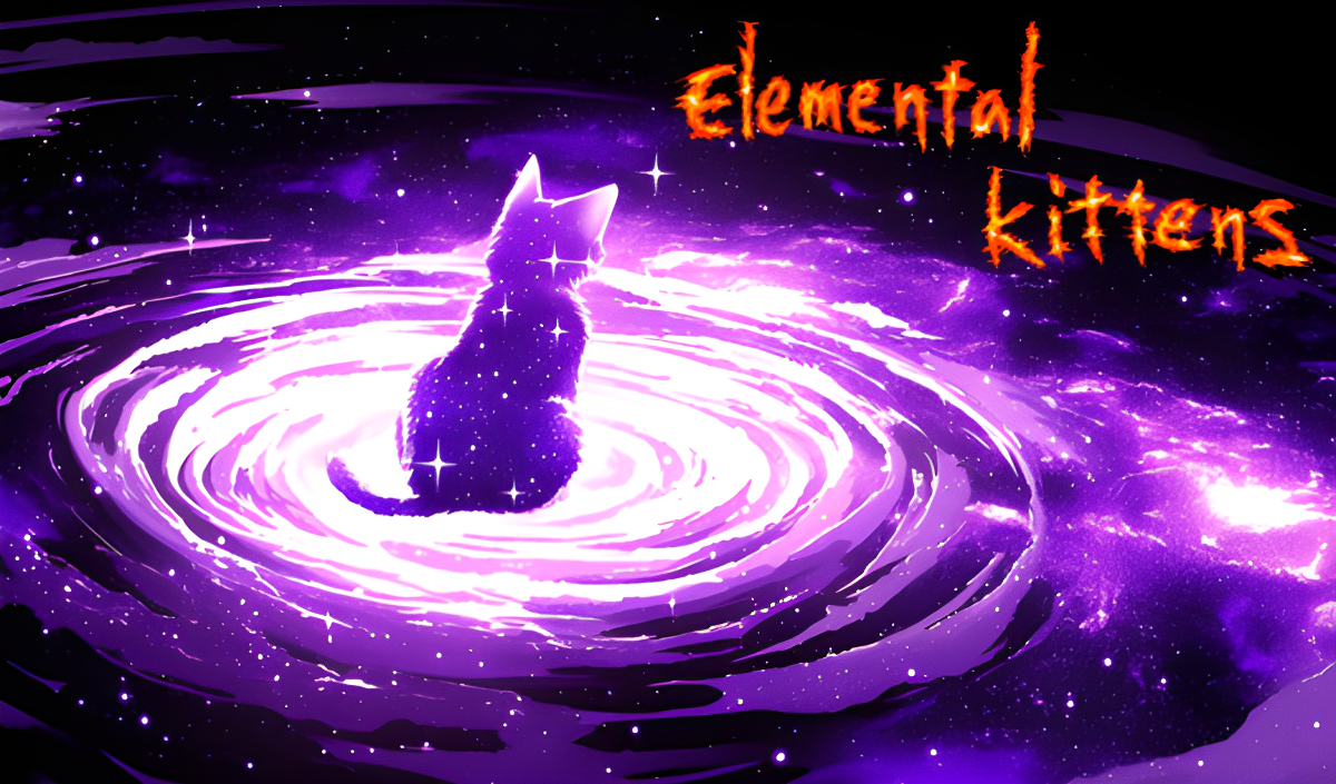 Arte da capa de Elemental kittens