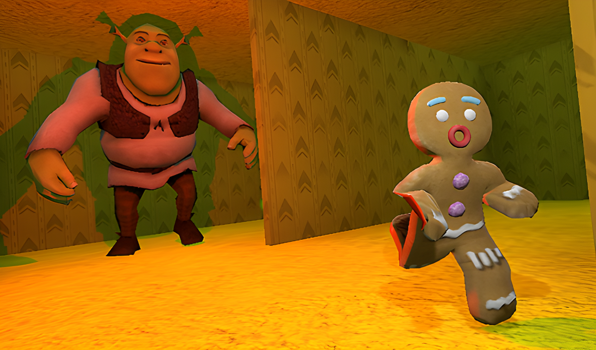 Escape from SHREK and FIONA backrooms kapak resmi